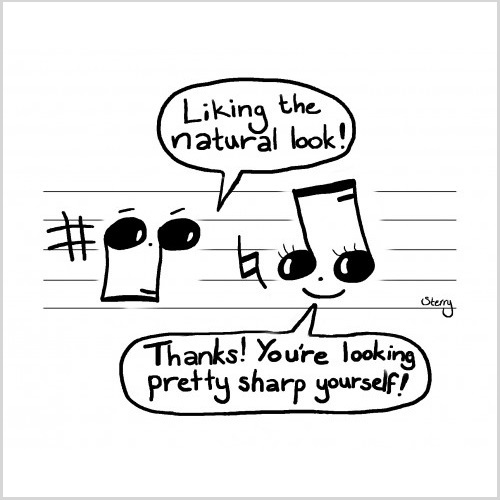 Musical Compliments by Hannah Sterry Cartoons
